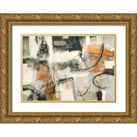 Leggere dentro Gold Ornate Wood Framed Art Print with Double Matting by Piovan, Maurizio