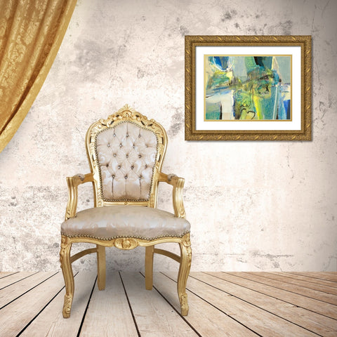 Liberi Gold Ornate Wood Framed Art Print with Double Matting by Piovan, Maurizio
