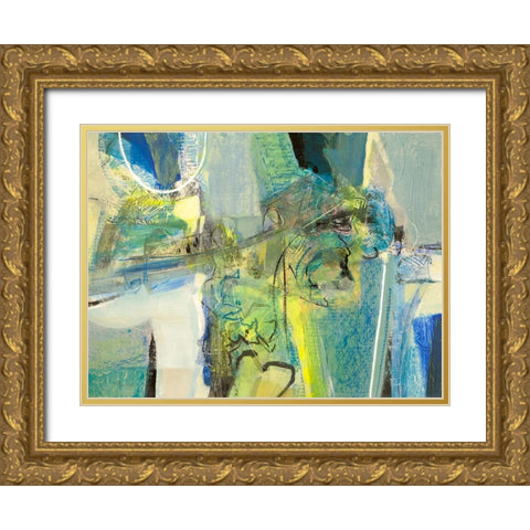 Liberi Gold Ornate Wood Framed Art Print with Double Matting by Piovan, Maurizio