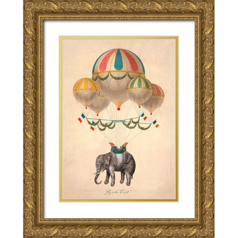 Sky is the Limit Gold Ornate Wood Framed Art Print with Double Matting by Stef, Lamanche