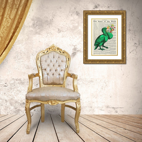 A Pleasant Surprise I Gold Ornate Wood Framed Art Print with Double Matting by Lamanche, Stef