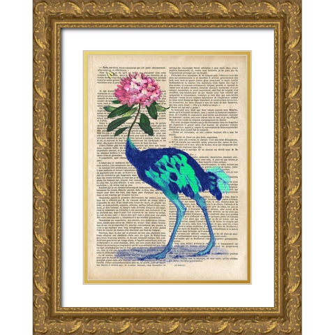 A Pleasant Surprise II Gold Ornate Wood Framed Art Print with Double Matting by Lamanche, Stef