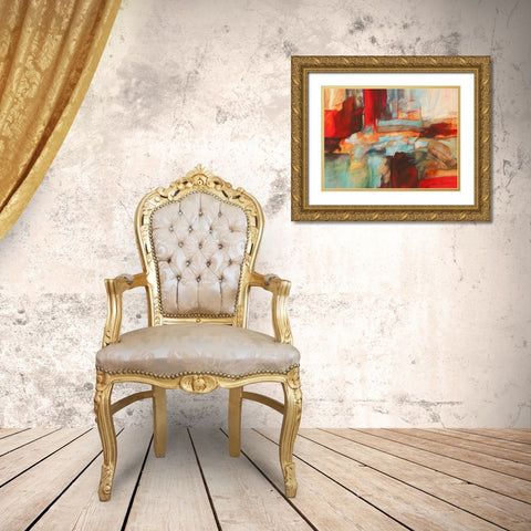 Recollection Gold Ornate Wood Framed Art Print with Double Matting by Stone, Jim