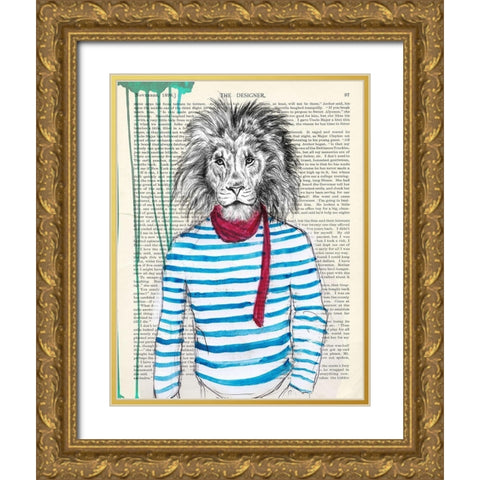 Bohemien Gold Ornate Wood Framed Art Print with Double Matting by Matt, Spencer