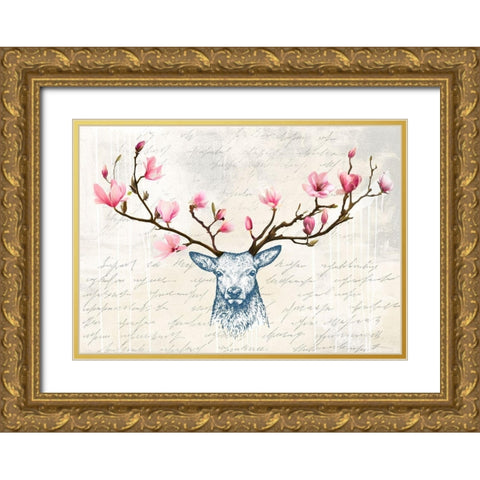 King of the Wilderness Gold Ornate Wood Framed Art Print with Double Matting by Matt, Spencer