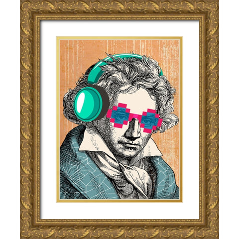 Ludwig Gold Ornate Wood Framed Art Print with Double Matting by Spencer, Matt