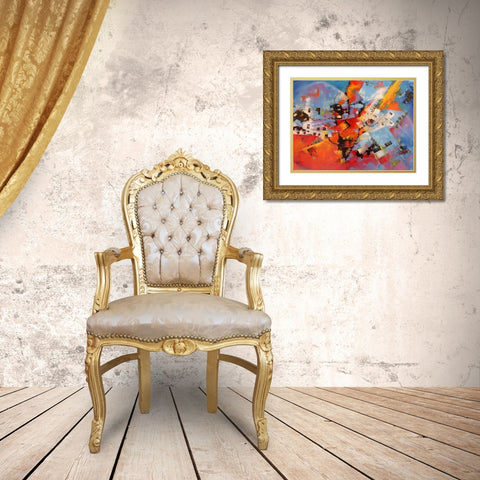 Viaggio a Cuba Gold Ornate Wood Framed Art Print with Double Matting by Marzari, Tebo