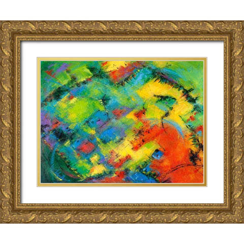 Immagini di viaggi Gold Ornate Wood Framed Art Print with Double Matting by Marzari, Tebo