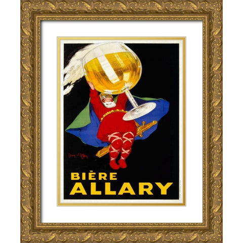 Biere Allary 1928 Gold Ornate Wood Framed Art Print with Double Matting by DYlen, Jean
