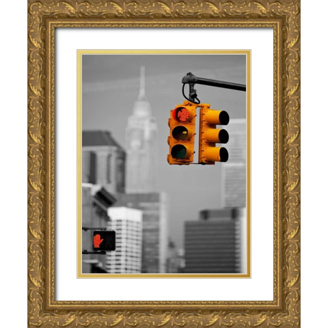 Crossroads New York Gold Ornate Wood Framed Art Print with Double Matting by Ratsenskiy, Vadim