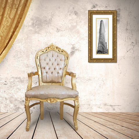 Flatiron Building, NYC Gold Ornate Wood Framed Art Print with Double Matting by Anonymous