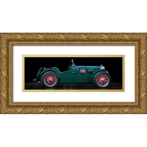 MC race car Gold Ornate Wood Framed Art Print with Double Matting by Gasoline Images