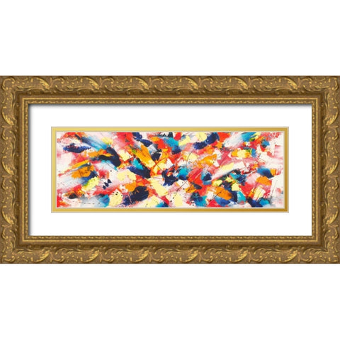 Rocking Waves Gold Ornate Wood Framed Art Print with Double Matting by Ferri, Bob