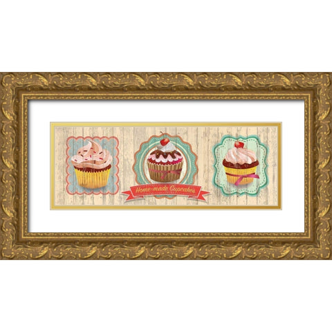 Fresh Cakes Gold Ornate Wood Framed Art Print with Double Matting by Skip Teller