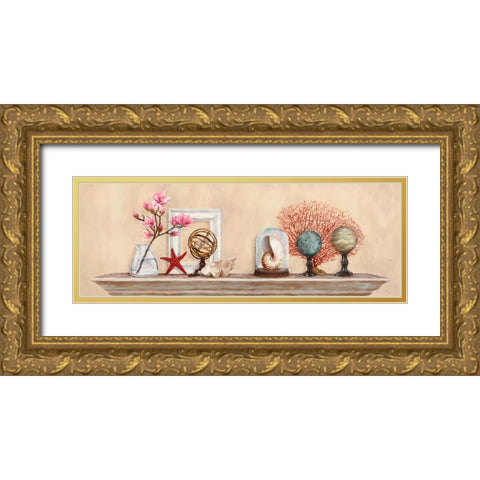 Memoires de voyage Gold Ornate Wood Framed Art Print with Double Matting by Dellal, Remy