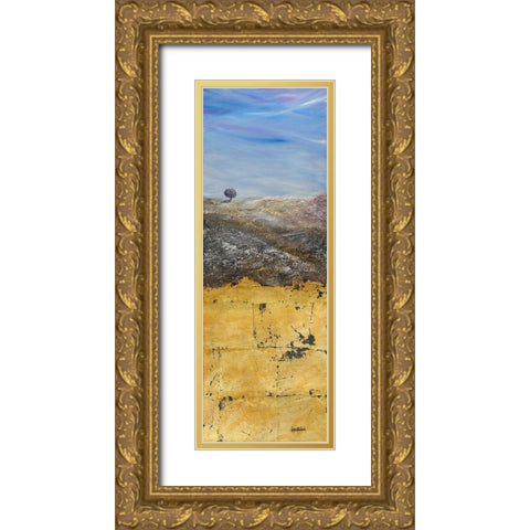 Solitario Gold Ornate Wood Framed Art Print with Double Matting by Larotonda, Donato