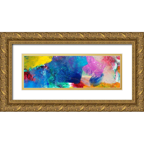 Painted Thought I  Gold Ornate Wood Framed Art Print with Double Matting by Dansop