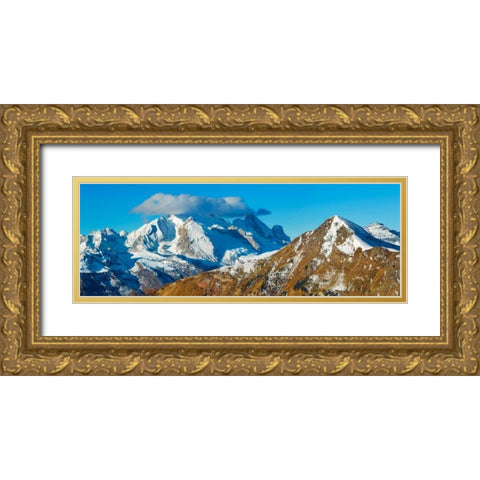 Marmolada, Italy Gold Ornate Wood Framed Art Print with Double Matting by Krahmer, Frank