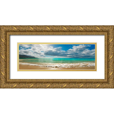 Baie Beau Vallon, Mahe, Seychelles Gold Ornate Wood Framed Art Print with Double Matting by Krahmer, Frank
