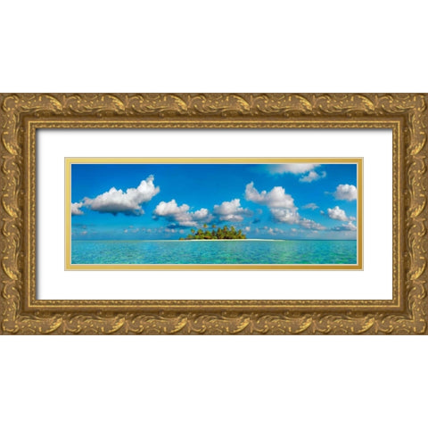 South Male Atoll, Maldives Gold Ornate Wood Framed Art Print with Double Matting by Krahmer, Frank