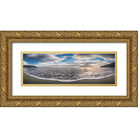 Onda del mattino Gold Ornate Wood Framed Art Print with Double Matting by Fulvio, Ferrua