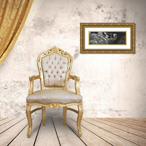 Sfumature di grigio II Gold Ornate Wood Framed Art Print with Double Matting by Corrado, Italo