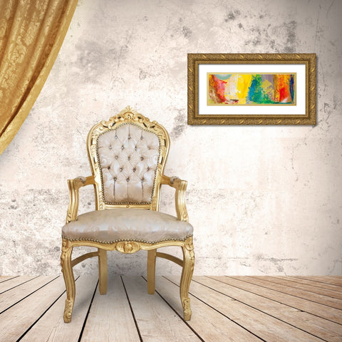 Musica per occhi che brillano Gold Ornate Wood Framed Art Print with Double Matting by Corrado, Italo