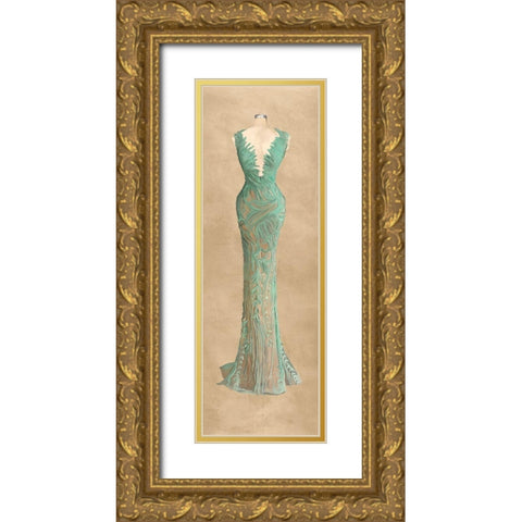 Dressed To Thrill III Gold Ornate Wood Framed Art Print with Double Matting by Parr, Kelly
