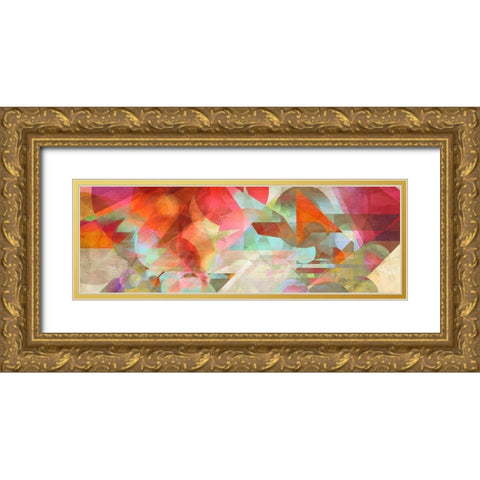 Loco-Motion Gold Ornate Wood Framed Art Print with Double Matting by Kaj, Rama