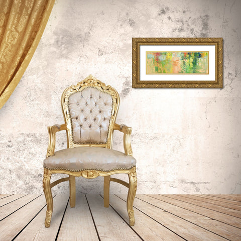Jungla Gold Ornate Wood Framed Art Print with Double Matting by Lucas