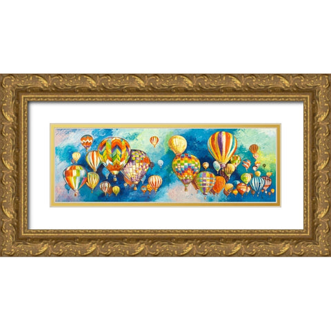 Sospesi nel cielo Gold Ornate Wood Framed Art Print with Double Matting by Florio, Luigi