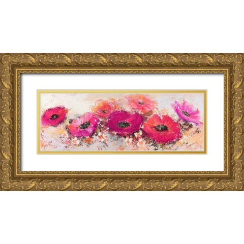 Fiori di maggio Gold Ornate Wood Framed Art Print with Double Matting by Florio, Luigi