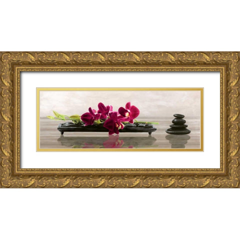 Elevate Gold Ornate Wood Framed Art Print with Double Matting by Mills, Shin