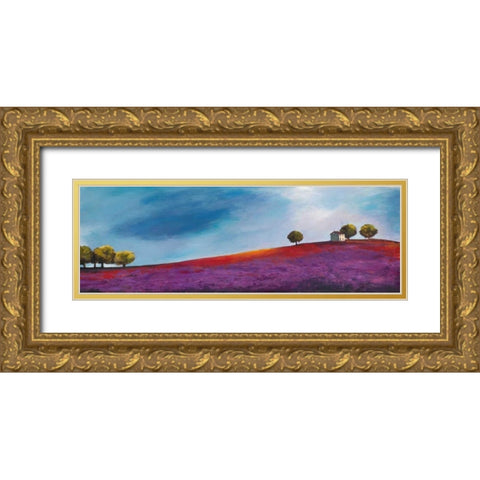 Late Afternoon Gold Ornate Wood Framed Art Print with Double Matting by Bloom, Philip