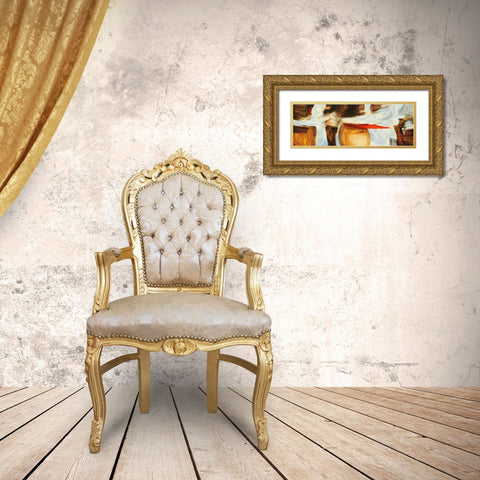 The sound of wood Gold Ornate Wood Framed Art Print with Double Matting by Stone, Jim