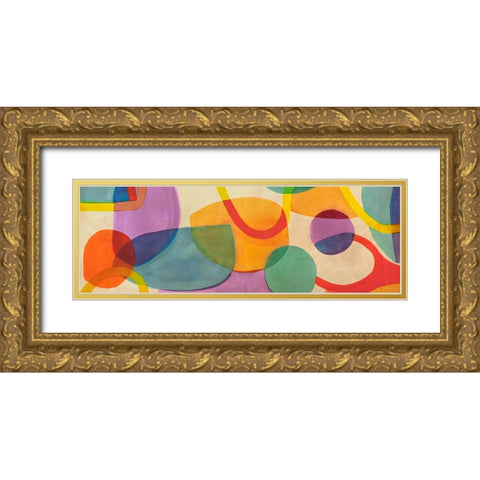 Pavilion Gold Ornate Wood Framed Art Print with Double Matting by Roja, Steve