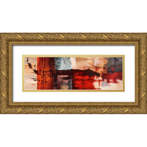 Breathe Gold Ornate Wood Framed Art Print with Double Matting by Taylor, Heather