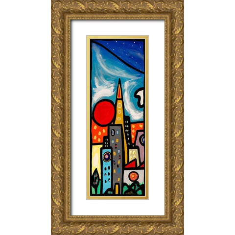 Quando soffia il vento I Gold Ornate Wood Framed Art Print with Double Matting by Wallas