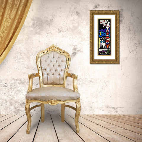 Fabbricare amore 2 Gold Ornate Wood Framed Art Print with Double Matting by Wallas