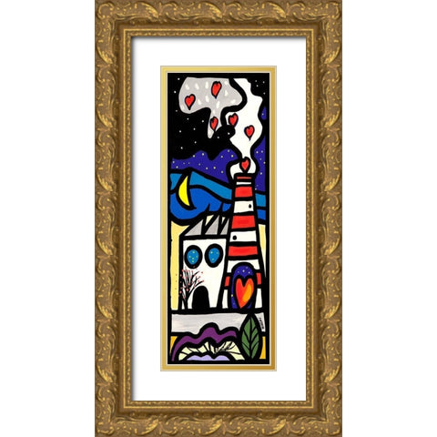 Fabbricare amore 2 Gold Ornate Wood Framed Art Print with Double Matting by Wallas