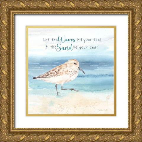 By the Seashore X Gold Ornate Wood Framed Art Print with Double Matting by Coulter, Cynthia