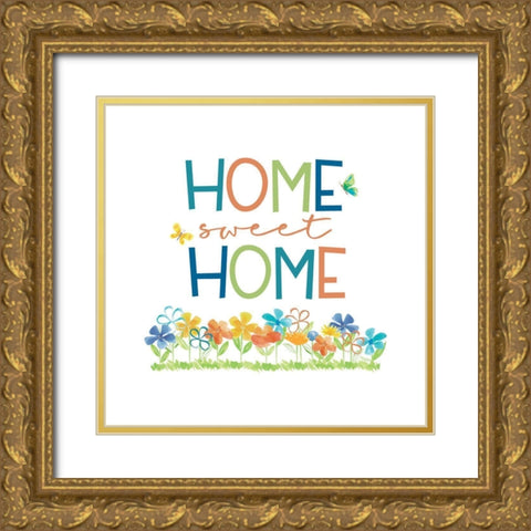 Happy at Home VIII Gold Ornate Wood Framed Art Print with Double Matting by Reed, Tara