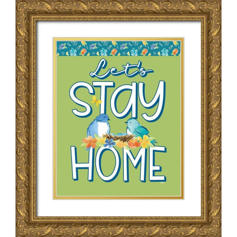 Happy at Home XXII Gold Ornate Wood Framed Art Print with Double Matting by Reed, Tara