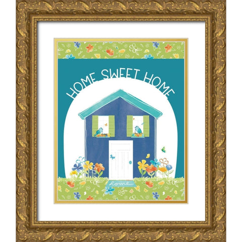 Happy at Home XXIII Gold Ornate Wood Framed Art Print with Double Matting by Reed, Tara