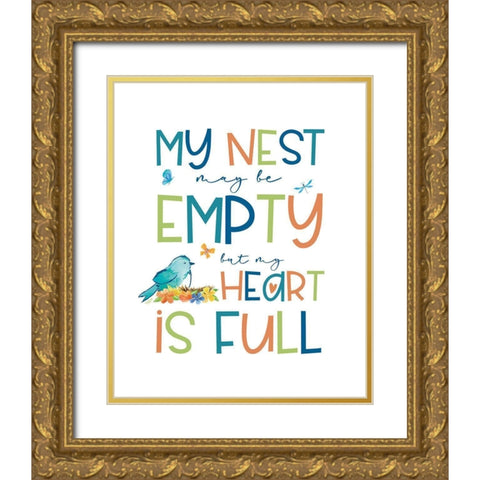 Happy at Home XXVIII Gold Ornate Wood Framed Art Print with Double Matting by Reed, Tara