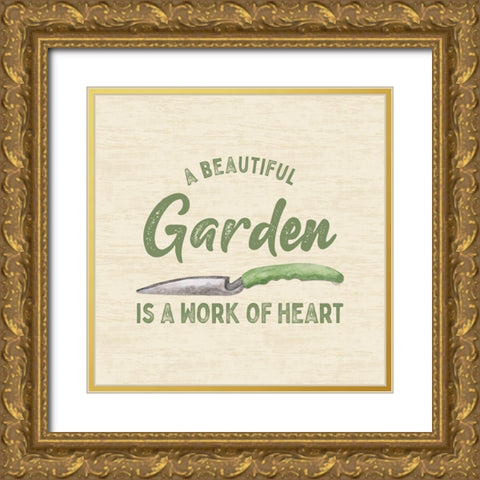 In My Garden XII Gold Ornate Wood Framed Art Print with Double Matting by Reed, Tara