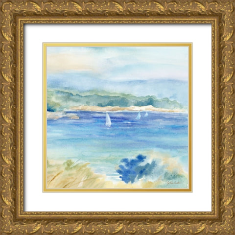 Mediterranean Breezes III Gold Ornate Wood Framed Art Print with Double Matting by Coulter, Cynthia