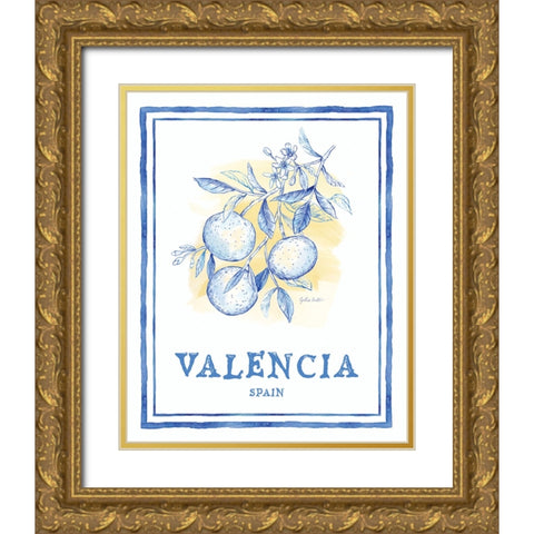 Mediterranean Breezes VII Gold Ornate Wood Framed Art Print with Double Matting by Coulter, Cynthia