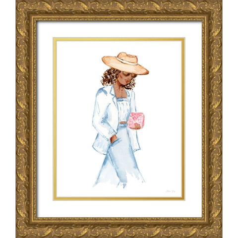My Kind of Beautiful XIII Gold Ornate Wood Framed Art Print with Double Matting by Fay, Elena