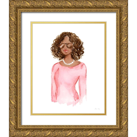 My Kind of Beautiful XV Gold Ornate Wood Framed Art Print with Double Matting by Fay, Elena